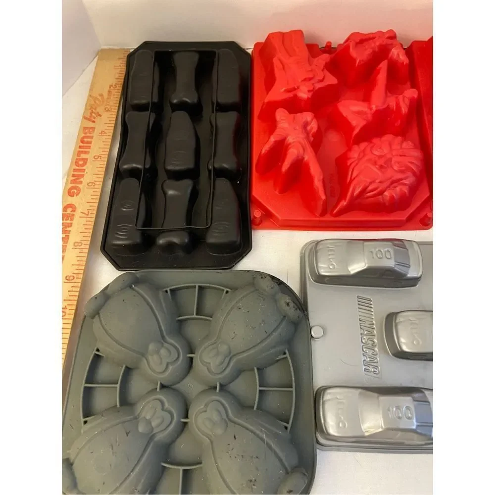 Jello Molds 10 pieces Power Rangers Star Wars‎ Disney Nascar ice age